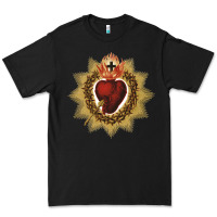 Black sacred heart of jesus catholic devotion t shirt Premium Tee - linhVisuals