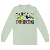 Matcha you had me at day drinkg Long Sleeve Tee - CowhideDigitalArt