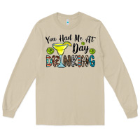 Mushroom you had me at day drinkg Long Sleeve Tee - CowhideDigitalArt
