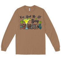 Toasted Coconut you had me at day drinkg Long Sleeve Tee - CowhideDigitalArt