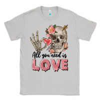 Moon Dust Skull all you need is love Classic Tee - FaDigitalArtStudio