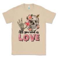 Mushroom Skull all you need is love Classic Tee - FaDigitalArtStudio