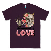 Plum Skull all you need is love Classic Tee - FaDigitalArtStudio