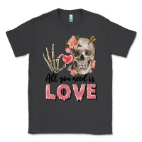 Smoke Skull all you need is love Classic Tee - FaDigitalArtStudio