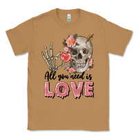 Toasted Coconut Skull all you need is love Classic Tee - FaDigitalArtStudio