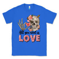 True Royal Skull all you need is love Classic Tee - FaDigitalArtStudio