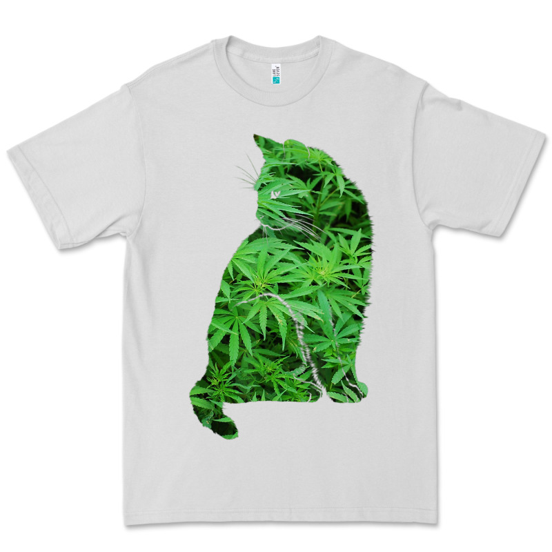 Funny Cannabis & Cat Lover Marijuana Weed Smoker Art T Shirt Premium Tee by linhVisuals | Teevron