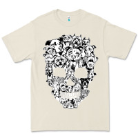 Bone funny pitbull skull dog skeleton halloween t shirt Premium Tee - linhVisuals