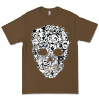 Funny Pitbull Skull Dog Skeleton Halloween T Shirt Premium Tee | Teevron