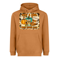 Meerkat just a girl who loves fall cowhide background Heavyweight Hoodie - Jasminsmagicworld