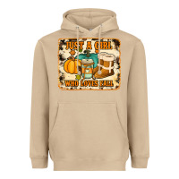 Mushroom just a girl who loves fall cowhide background Heavyweight Hoodie - Jasminsmagicworld