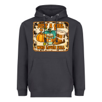 Smoke just a girl who loves fall cowhide background Heavyweight Hoodie - Jasminsmagicworld
