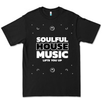 Black soulful house music deep house edm premium t shirt Premium Tee - linhVisuals