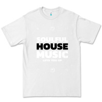 White soulful house music deep house edm premium t shirt Premium Tee - linhVisuals