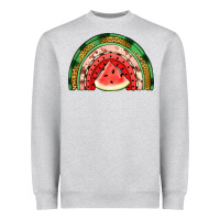Heather Grey watermelon rainbow Heavyweight Sweatshirt - Jasminsmagicworld