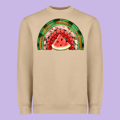 Watermelon Rainbow Heavyweight Sweatshirt Designed By Jasminsmagicworld