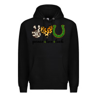 Black Peace Love Luck Premium Hoodie - Jasminsmagicworld