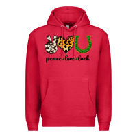 Cardinal Peace Love Luck Premium Hoodie - Jasminsmagicworld