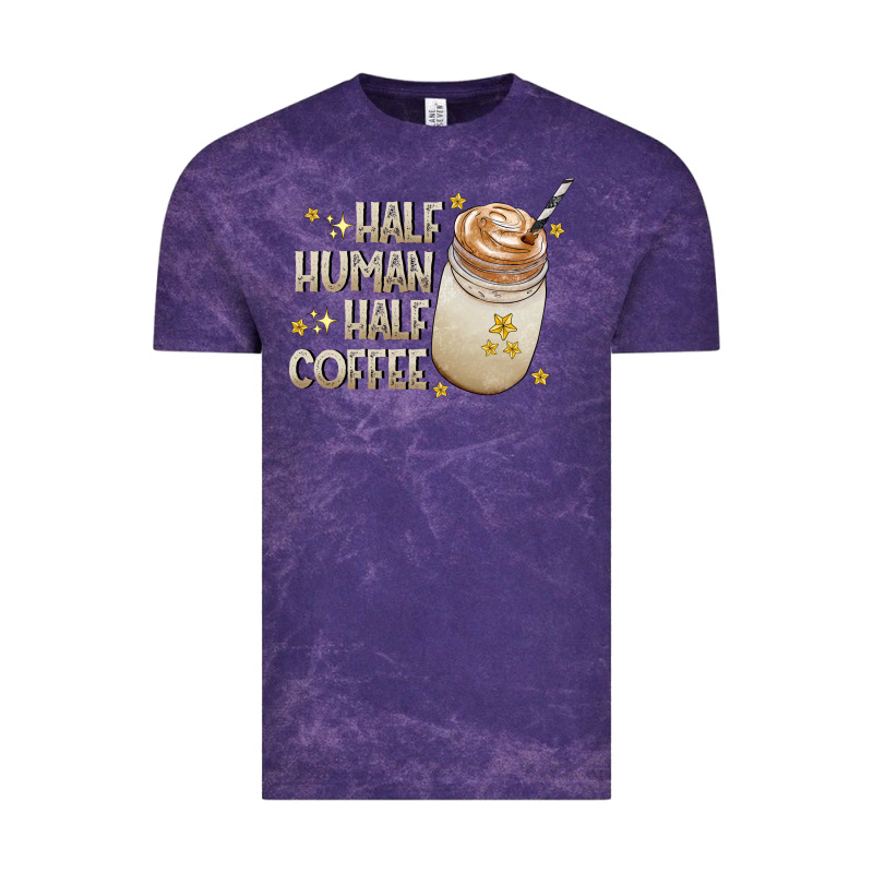 Half Human Half Coffee Vintage Tee by CowhideDigitalArt | Teevron