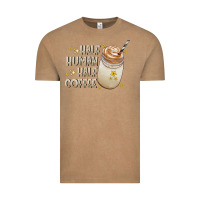 Vintage Coffee Half Human Half Coffee Vintage Tee - CowhideDigitalArt