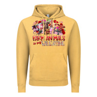 Vintage Mustard farm animals is my valentine Vintage Hoodie - RacoonDesign