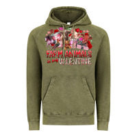 Vintage Olive farm animals is my valentine Vintage Hoodie - RacoonDesign