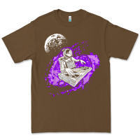 Cacao techno astronaut electronic music rave festival raver t shirt Premium Tee - linhVisuals