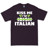 Plum kiss me im italian t  shirt kiss me i'm irish italian patriotic st pat Premium Tee - linhVisuals