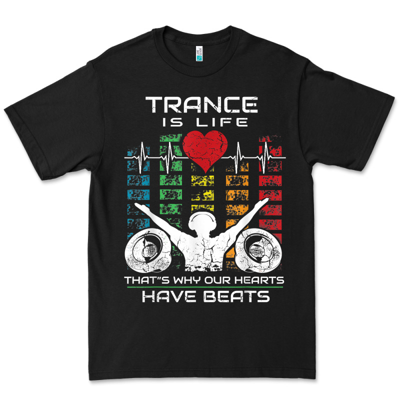 Trance Music Retro Vintage Dj Gift T Shirt Premium Tee by linhVisuals | Teevron