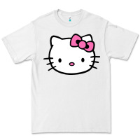 White kitty Premium Tee - linhVisuals