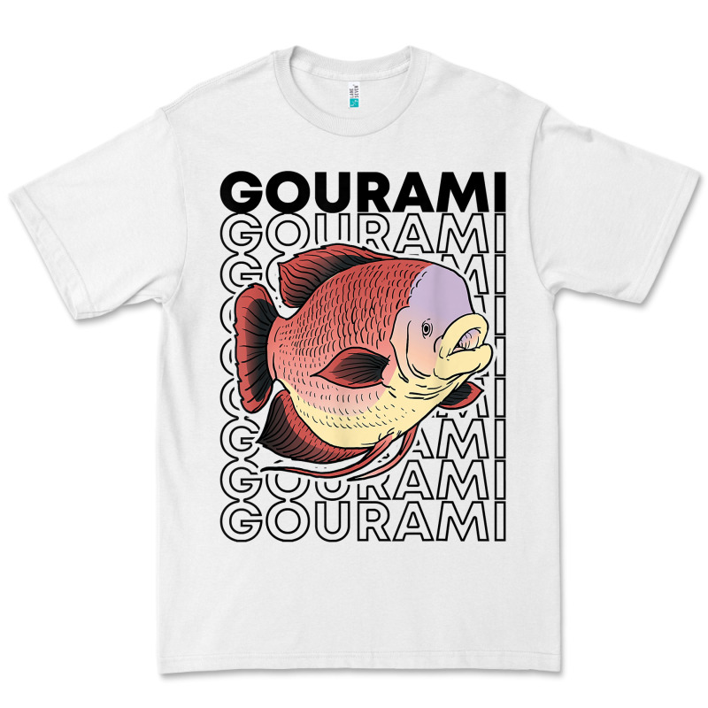 Giant Gourami Fish 80's Monster Fish Keeper Tropical Fish T Shirt Premium Tee by linhVisuals | Teevron