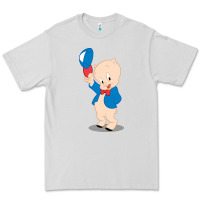 Dove Grey porky pig Premium Tee - linhVisuals