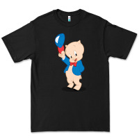 Black porky pig Premium Tee - linhVisuals