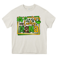Cream One lucky mama St. Patrick's Heavy Core Tee - OliviaCreatesArt