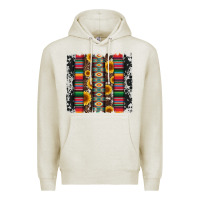 Oatmeal Heather cowhıde aztec serape wıth leopard and sunflowers brushstroke Premium Hoodie - Artiststas