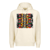 Tofu cowhıde aztec serape wıth leopard and sunflowers brushstroke Premium Hoodie - Artiststas