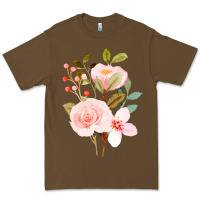 Cacao Bouquet Floral Premium Tee - linhVisuals