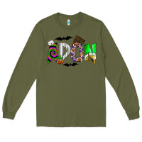 Army Green adon Long Sleeve Tee - CowhideDigitalArt