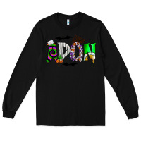 Black adon Long Sleeve Tee - CowhideDigitalArt