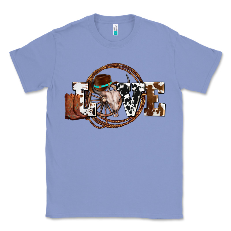 Western Love For Cowboys Olivia Classic Tee by OliviaCreatesArt | Teevron