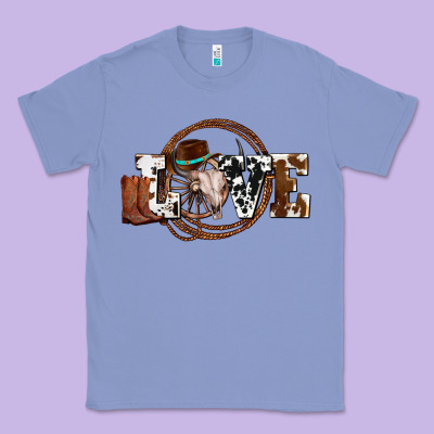 Western Love For Cowboys Olivia Classic Tee Designed By Oliviacreatesart
