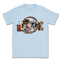 Dusty Blue western love for cowboys olivia Classic Tee - OliviaCreatesArt