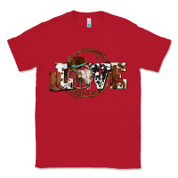 Red western love for cowboys olivia Classic Tee - OliviaCreatesArt
