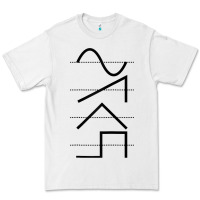 White vintage analog synthesizer techno waveform   synth nerd raglan basebal Premium Tee - linhVisuals