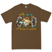 Cacao with god all things are possible with baby jesus bbs Premium Tee - BundleAndBundleShop