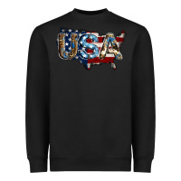Black usa american flag background Heavyweight Sweatshirt - Jasminsmagicworld