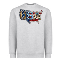 Heather Grey usa american flag background Heavyweight Sweatshirt - Jasminsmagicworld