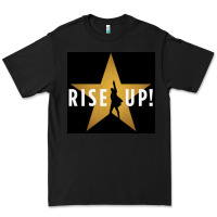 Black rise up! hamilt musical broadway Premium Tee - linhVisuals
