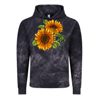 Cloud Black Soraya Sunflower Vintage Hoodie - LillyAllenDesigns