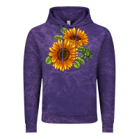 Cloud Purple Soraya Sunflower Vintage Hoodie - LillyAllenDesigns